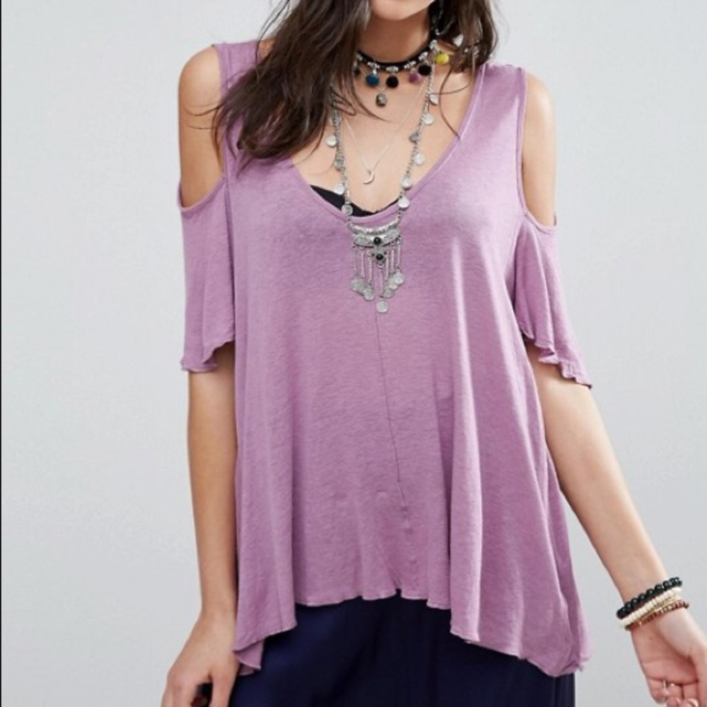 Free people colder shoulder shirt